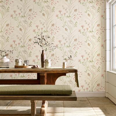 The Rug Seller Summer Harvest Wallpaper 216495 by Sanderson in Claret Olive&nbsp;Roll