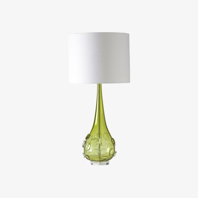 The Rug Seller Sebastian Crystal Glass Lamp by William Yeoward in Moss Green&nbsp;51x22cm