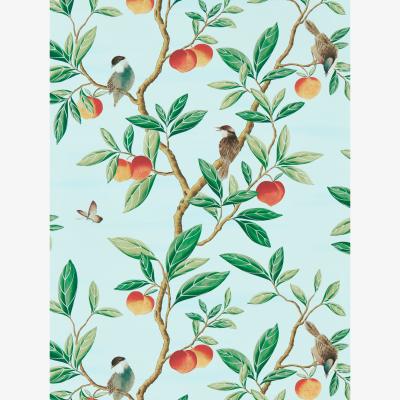 The Rug Seller Ella Wallpaper 112908 by Harlequin in Sky Fig Leaf Nectarine&nbsp;Roll
