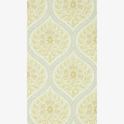 The Rug Seller Madurai Wallpaper 216756 by Sanderson in Lemon Yellow&nbsp;Roll