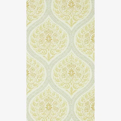 The Rug Seller Madurai Wallpaper 216756 by Sanderson in Lemon Yellow&nbsp;Roll