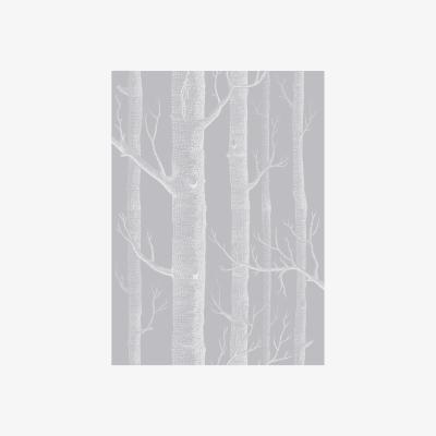 The Rug Seller Woods Wallpaper 3012 by Cole & Son in Grey WhiteRoll