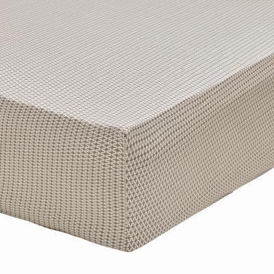 The Rug Seller Asha Fitted Sheet by Bedeck of Belfast in Grey135x190cm