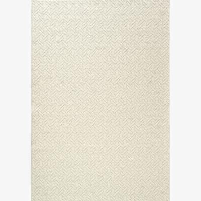 The Rug Seller High Line Geometric Wool Rugs 99031 6015 in Cream240x330cm