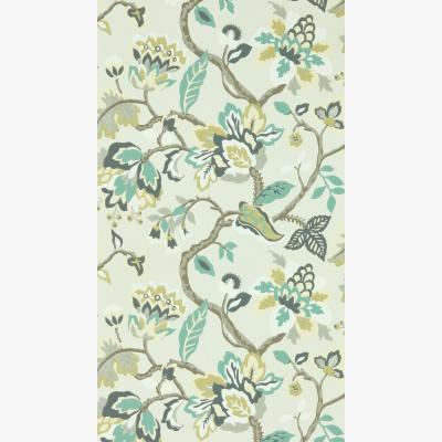 The Rug Seller Amanpuri Wallpaper 217045 by Sanderson in Grey Mist&nbsp;Roll
