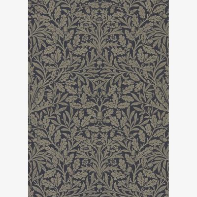 The Rug Seller Pure Acorn Wallpaper 216033 by Morris & Co in Charcoal Gilver&nbsp;Roll