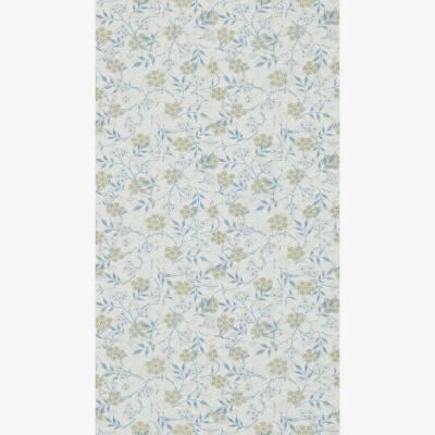 The Rug Seller Jasmine Wallpaper 214724 by Morris & Co in Ecru Woad Blue&nbsp;Roll