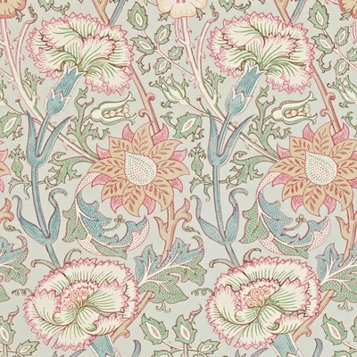 The Rug Seller Pink and Rose Wallpaper 212568 by Morris & Co in Eggshell Rose&nbsp;Roll
