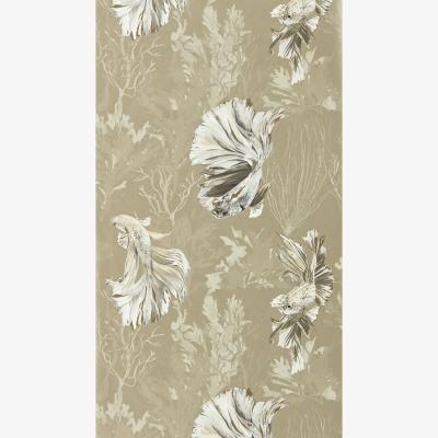 The Rug Seller Halfmoon Wallpaper 112765 by Harlequin in Gilver Tranquility&nbsp;Roll