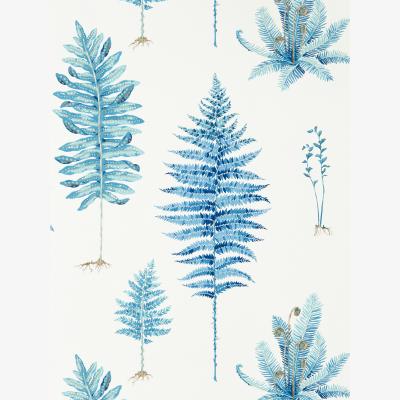 The Rug Seller Fernery Wallpaper 216635 by Sanderson in China Blue&nbsp;Roll