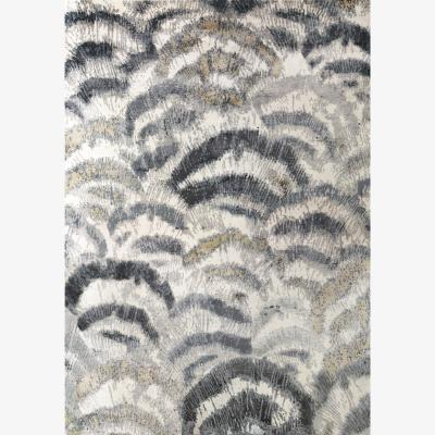 The Rug Seller Fontanetta Modern Abstract Pattern rugs in Silver by William Yeoward300x425cm