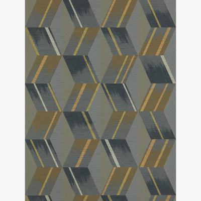 The Rug Seller Rhombi Wallpaper 312895 by Zoffany in Anthracite Grey&nbsp;Roll