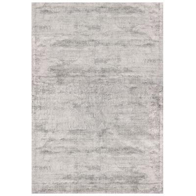 The Rug Seller Dolce Plain Viscose Rugs in Silver Grey&nbsp;160x230cm