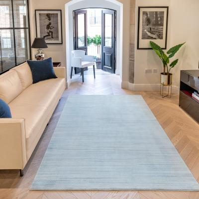 The Rug Seller Uni Abstract Striped UNI904 Rugs in Sky Blue