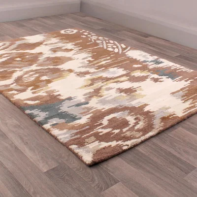 The Rug Seller Fusion Hebrides Rugs in Brown