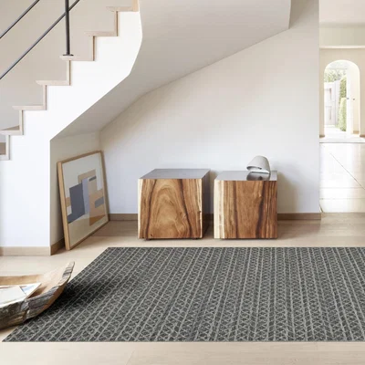 The Rug Seller High Line Modern Wool Rugs 99103 3025 in Anthracite Grey