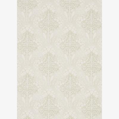 The Rug Seller Lerena Wallpaper 216397 by Sanderson in Ivory White&nbsp;Roll