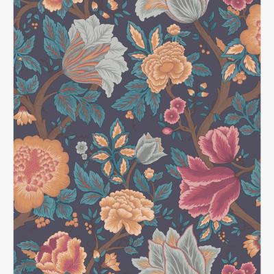 The Rug Seller Midsummer Bloom Wallpaper 116 4014 by Cole & Son in Burnt Orange Rose and PetrolRoll