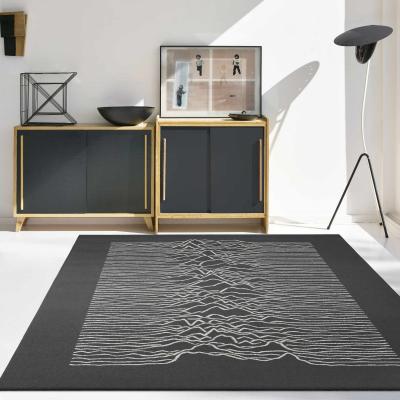 The Rug Seller Woodstock 32001 Modern Abstract Rugs in Black