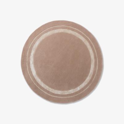 The Rug Seller Redbrook 081801 Circle Rug by Laura Ashley in Hazelnut Brown&nbsp;150x150cm