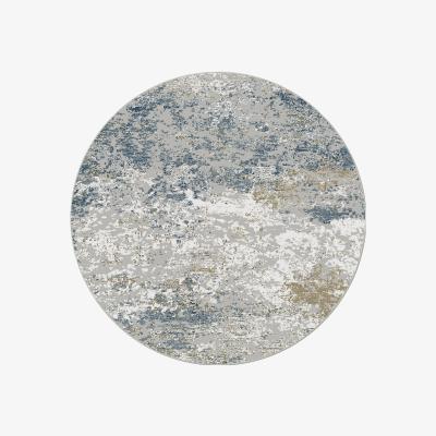 The Rug Seller Canyon 52014 7777 Modern Abstract Circle Rugs in Blue