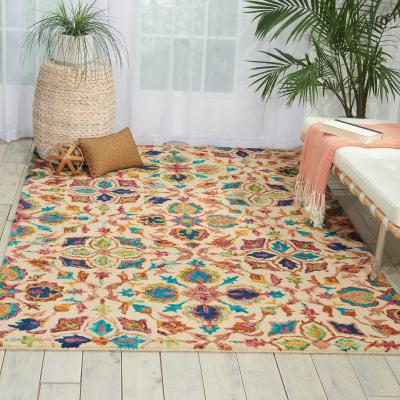 The Rug Seller Vibrant Rugs VIB08 in Ivory by Nourison&nbsp;122x183cm