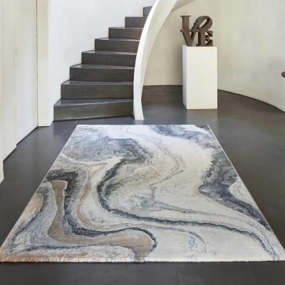 The Rug Seller Galleria Marble Abstract 63618 8656 Rugs in Grey Multi280x380cm