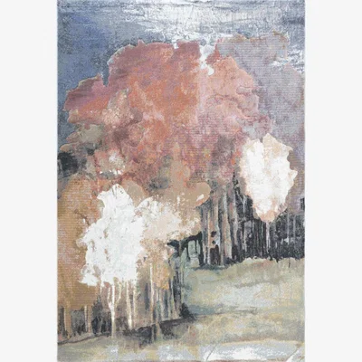 The Rug Seller Galleria Modern Abstract Rugs 63801 6626 in Terracotta Orange120x170cm