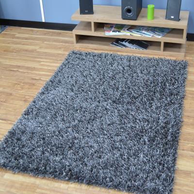 The Rug Seller Turino Shaggy Rugs in Grey Funk