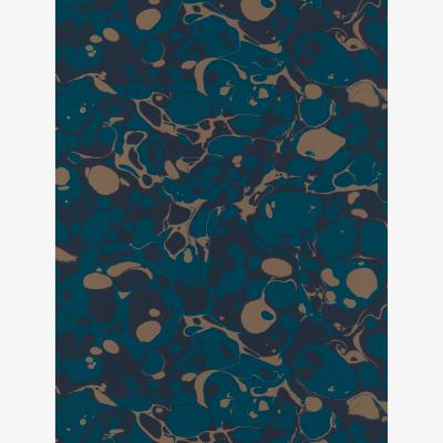 The Rug Seller Marble Wallpaper 2112837 by Harlequin in Azurite Copper Japanese Ink&nbsp;Roll