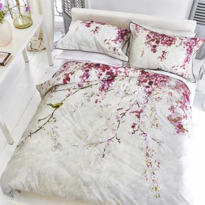 The Rug Seller Shinsa Duvet Cover and Pillowcase in Blossom Pink By Designers Guild Bedding&nbsp;200x200cm