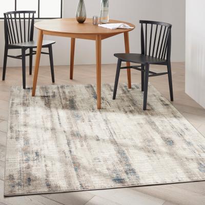 The Rug Seller Calvin Klein Infinity Rugs CK022 IFN04 in Ivory Blue160x221cm