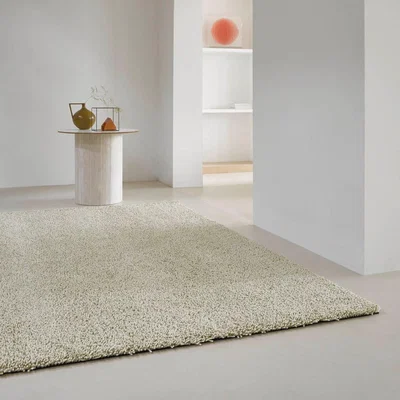 The Rug Seller Trace Loop Shaggy Rugs in olive green 120917 By Brink and Campman