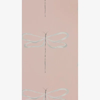 The Rug Seller Dragonfly Wallpaper 111934 by Scion in Rose Pink&nbsp;Roll