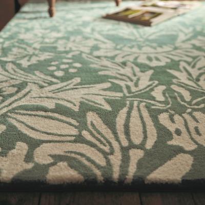 The Rug Seller Heritage 1 Floral Rugs in Soft Teal
