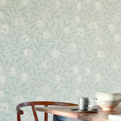 The Rug Seller Pure Fruit Wallpaper 216540 by Morris & Co in Grey Blue&nbsp;Roll