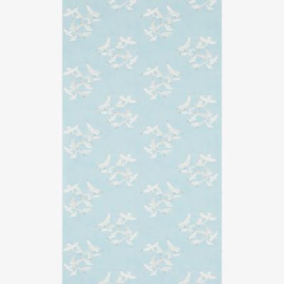 The Rug Seller Seagulls Wallpaper 214585 by Sanderson in Sky Blue&nbsp;Roll