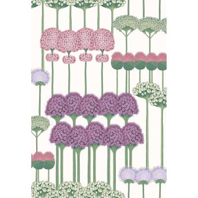The Rug Seller Allium Wallpaper 12034 by Cole & Son in Mulberry Blush & Lilac on White&nbsp;Roll