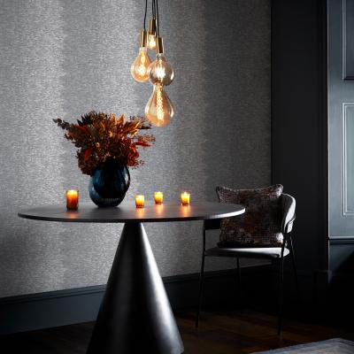 The Rug Seller Ombre Wallpaper W0153 02 by Clarke and Clarke in Slate Grey&nbsp;Roll