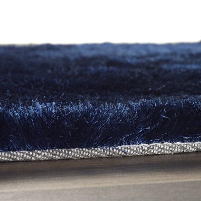 The Rug Seller Shimmer Shaggy Lustrous Rugs in Indigo&nbsp;80x150cm