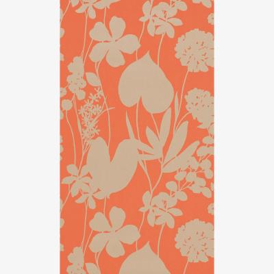 The Rug Seller Nalina Floral Wallpaper 111047 by Harlequin in Papaya Orange&nbsp;Roll