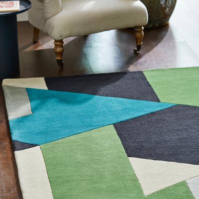 The Rug Seller Popova 143108 Rugs by Harlequin in Amazonia Sea Glass Forest Japanese Ink250x350cm