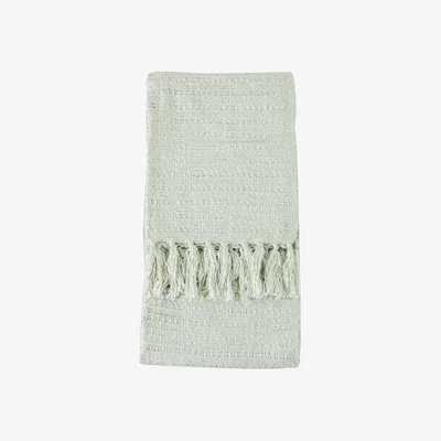 The Rug Seller Bryn Knit Textured Throw in Green&nbsp;130x170cm