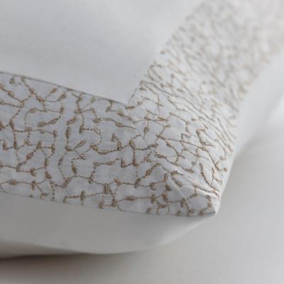 The Rug Seller Amber Metallic Embroidered Pillowcases By Tess Daly in Rose Gold&nbsp;50x75cm