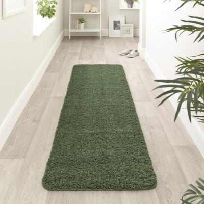 The Rug Seller Buddy Washable Hallway Runner Rugs in Forest Green&nbsp;67x300cm
