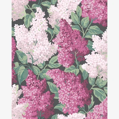 The Rug Seller Lilac Wallpaper 1001 by Cole & Son in Magenta Purple Multi&nbsp;Roll