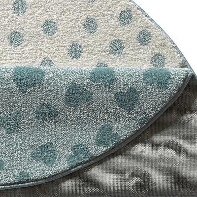 The Rug Seller Round Canon Circular Rugs 21962 030 in Blue by Sigikid