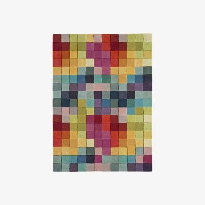The Rug Seller Funk Rugs - Multi Coloured Pure Wool