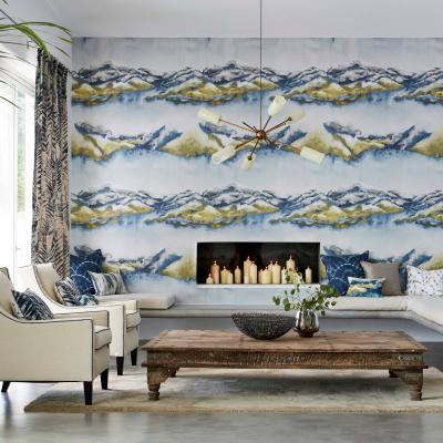 The Rug Seller Kailani Wallpaper 111667 by Harlequin in Lagoon Linden&nbsp;Roll
