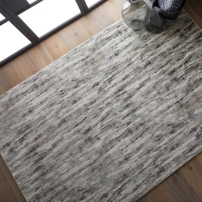 The Rug Seller Sanford 8322W Modern Abstract Rug in Grey Multi80x150cm